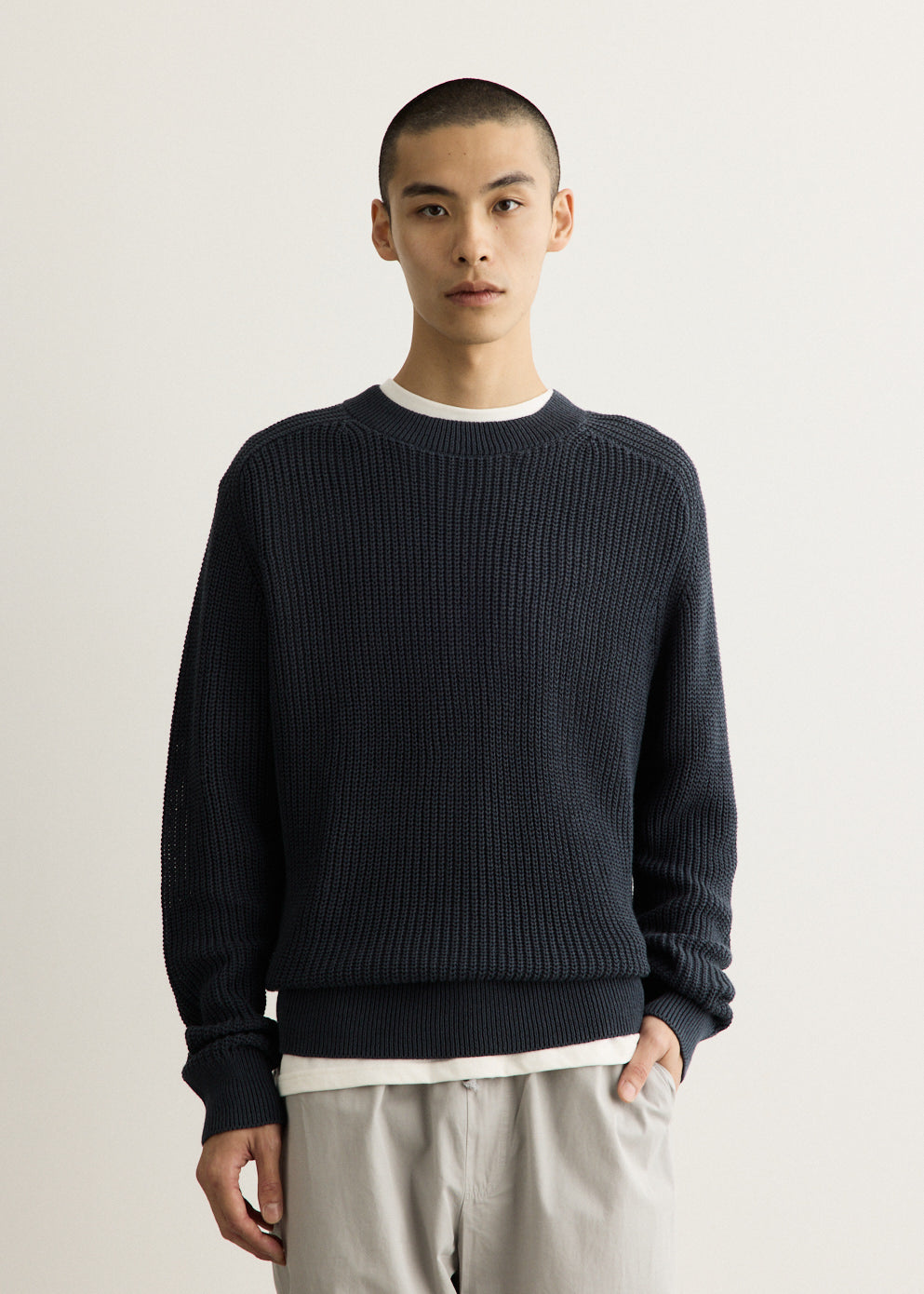 Limfjorden Cotton Paper Saddle Fishermen Sweater