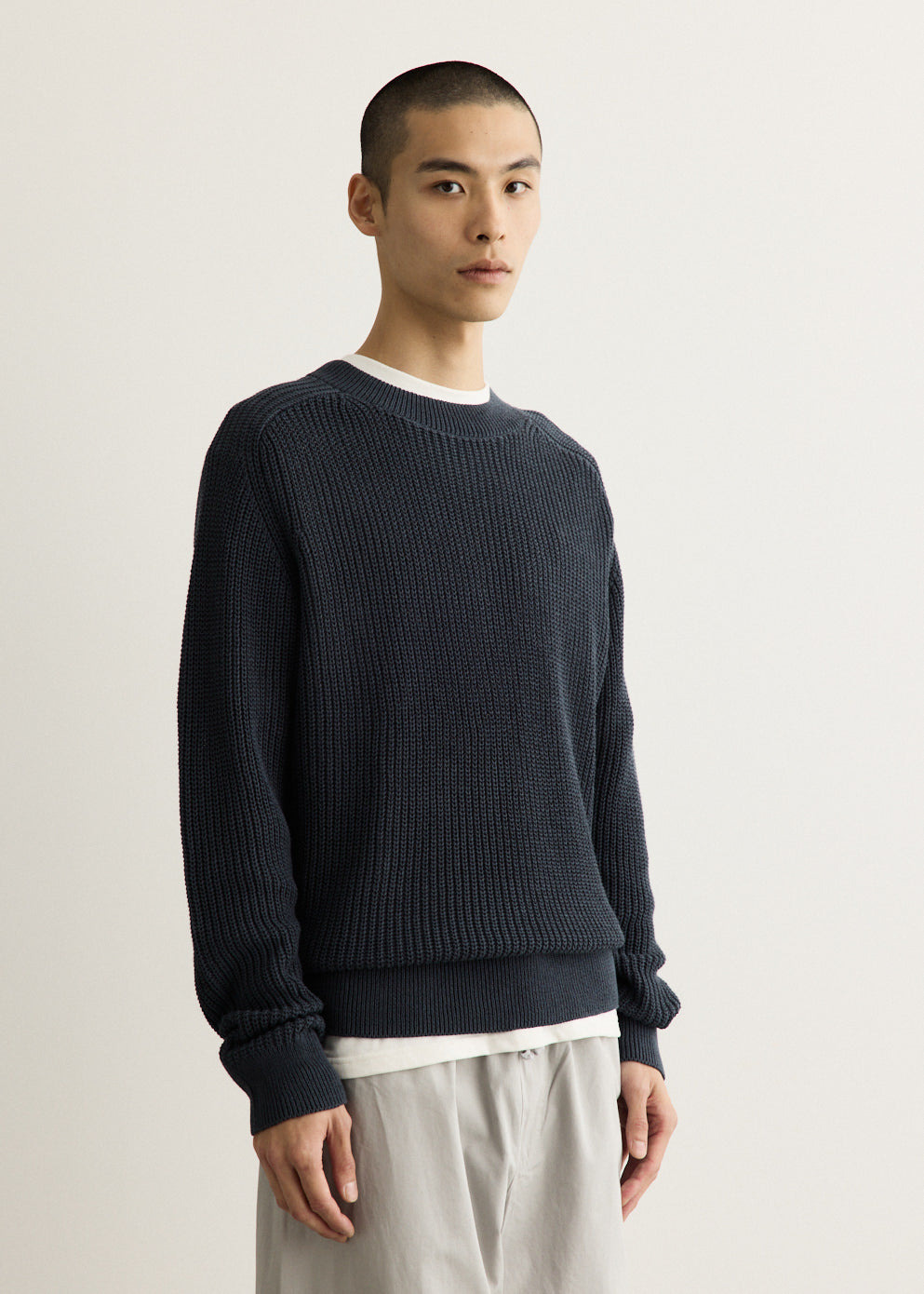 Limfjorden Cotton Paper Saddle Fishermen Sweater