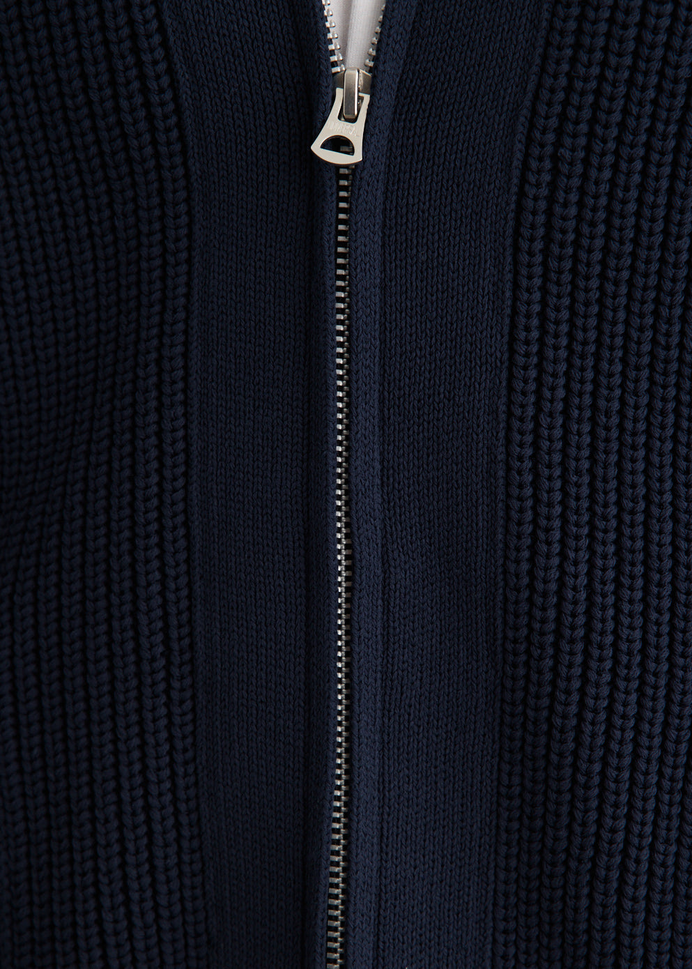 Cotton Polyester Zip Cardigan