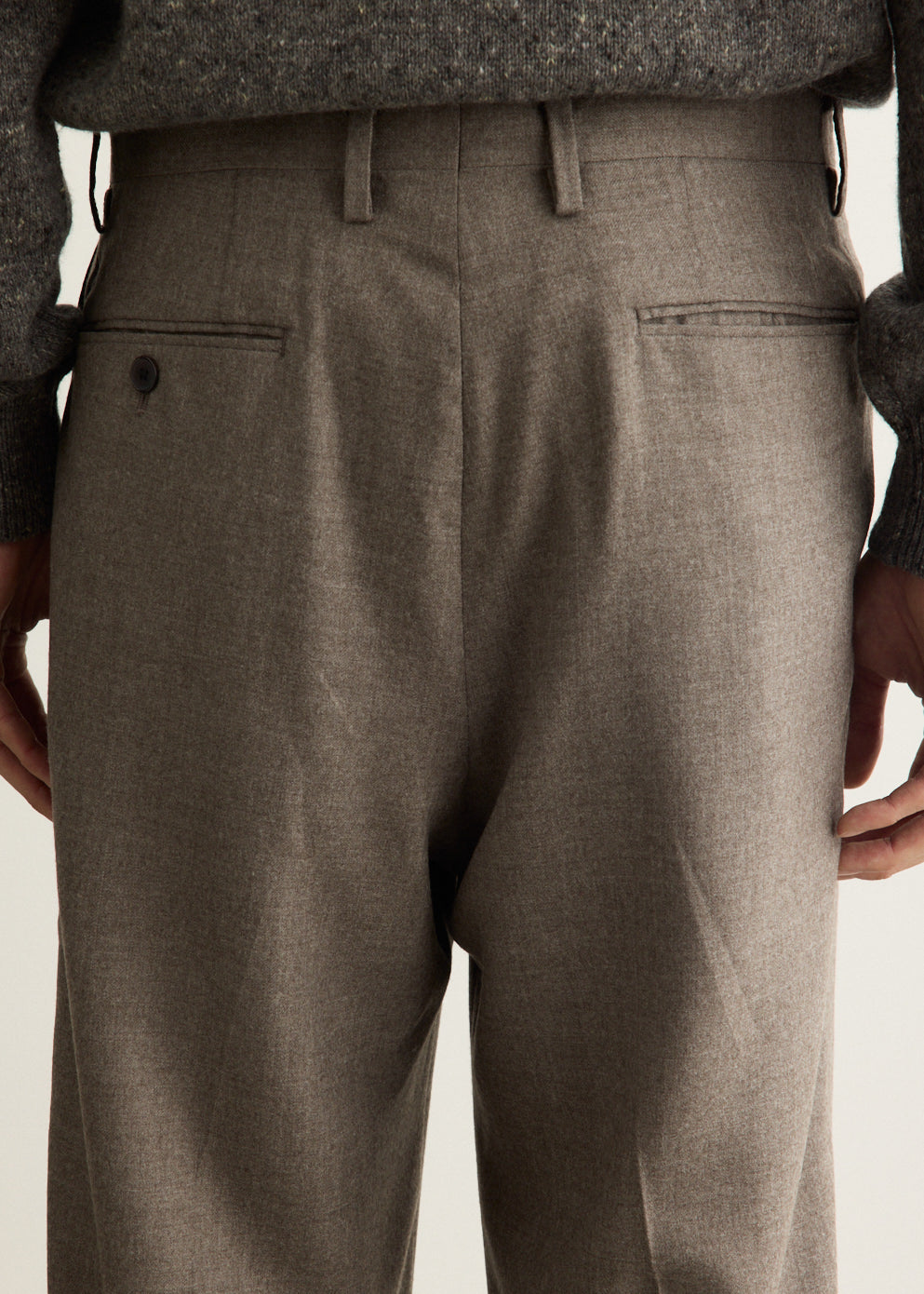 Super Light Wool Two-Tuck Slacks