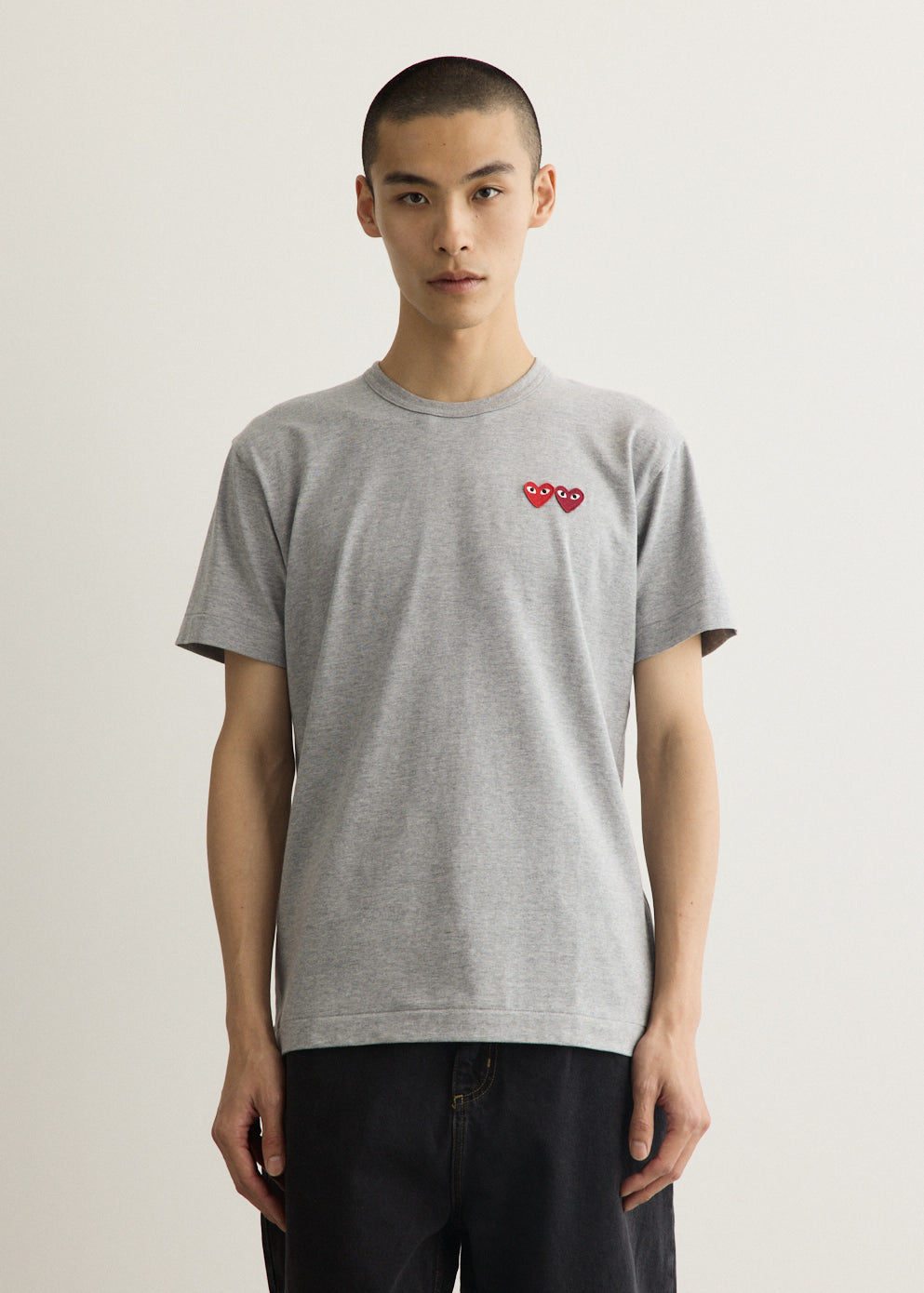 Double Burgundy Heart T-Shirt