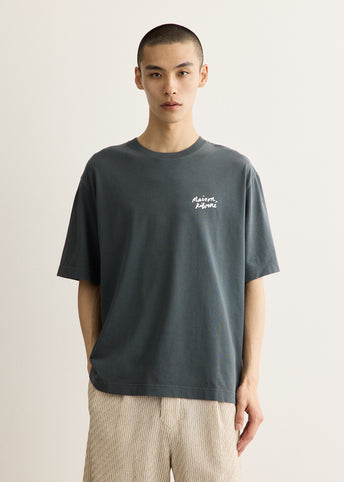 Handwriting Faded Oversize T-Shirt