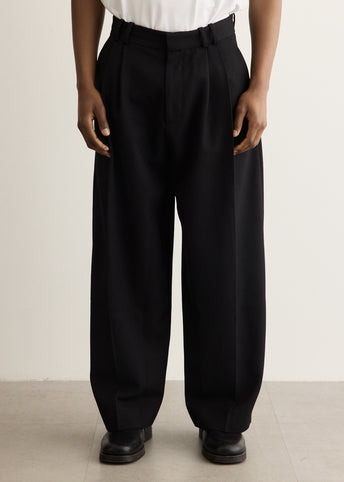 Line Double Pleat Volume Pants