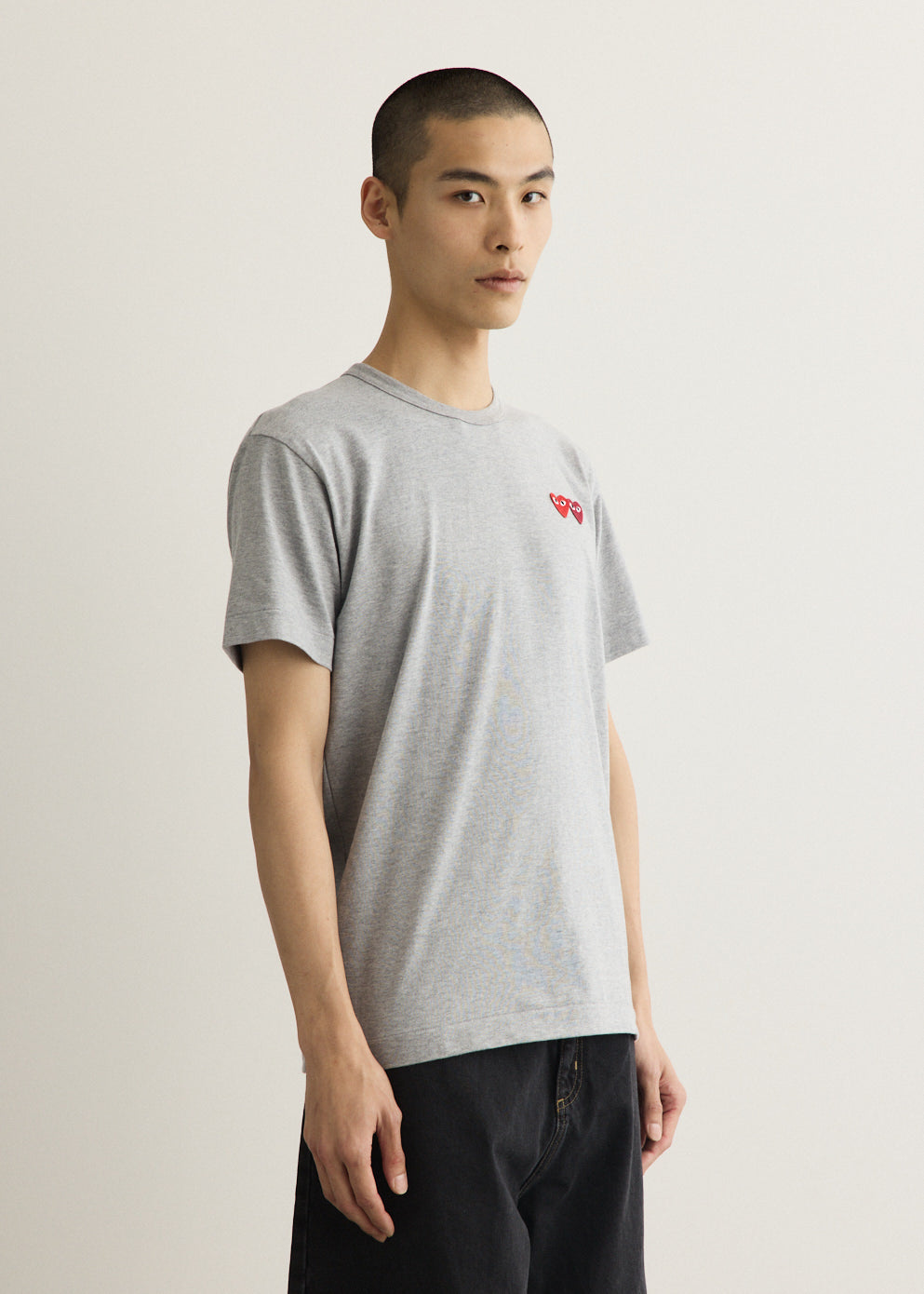 Double Burgundy Heart T-Shirt