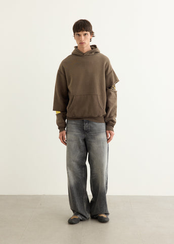 SWT Knit Reversible Elbow Ripped Sweatshirt (PECKISH RAINBOWY)