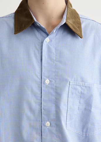 Cotton Check x Corduroy Shirt
