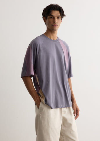 Shattered Panel Short Sleeve Top