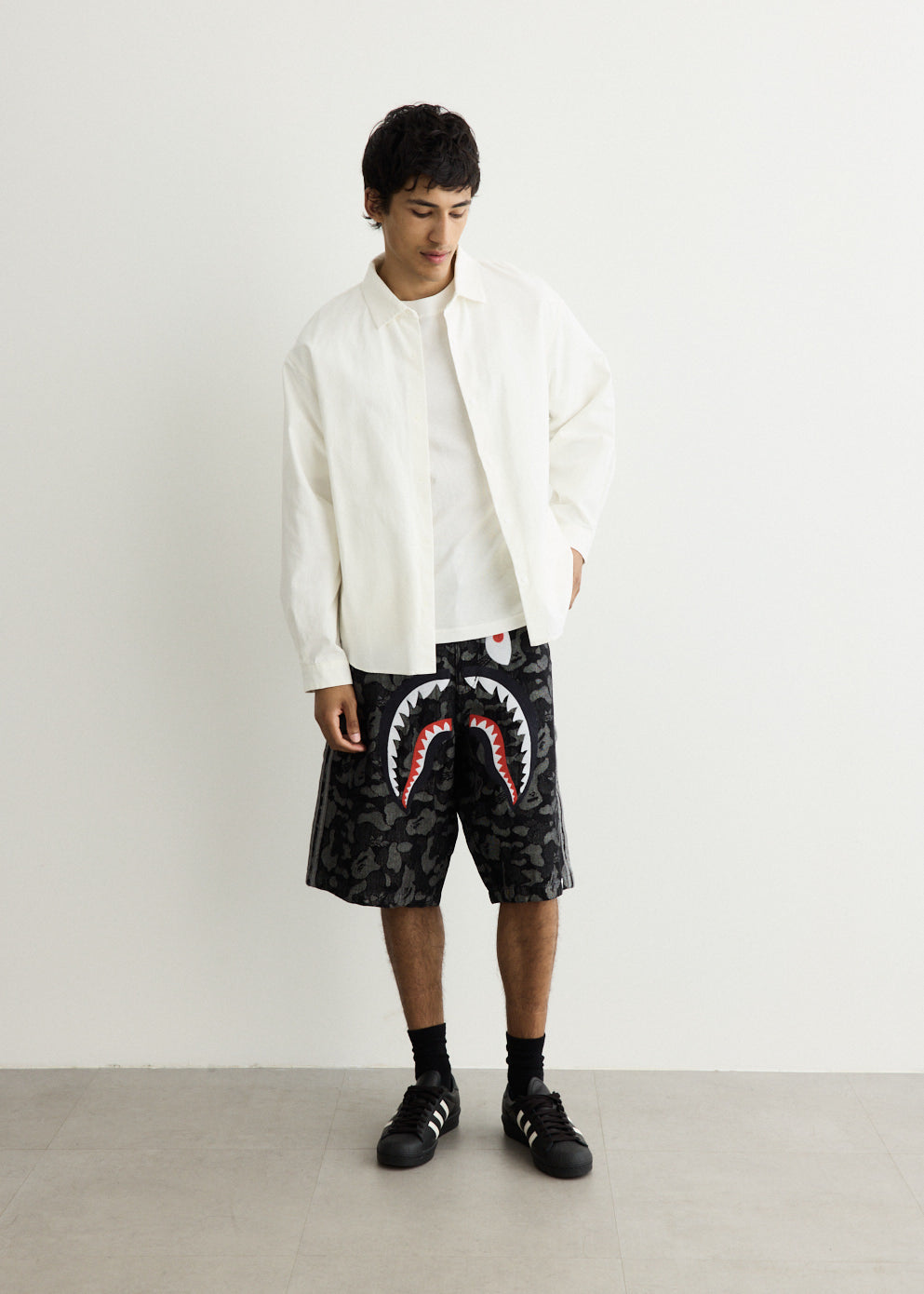 x BAPE Shark Denim Jorts