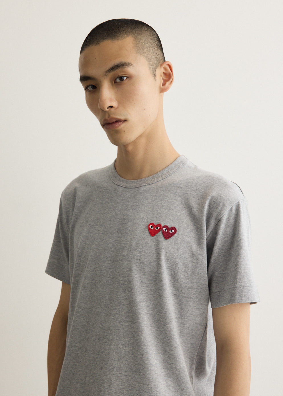 Double Burgundy Heart T-Shirt