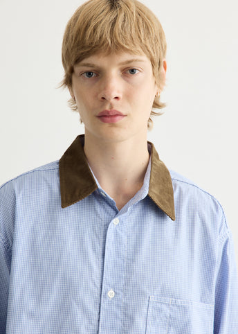 Cotton Check x Corduroy Shirt