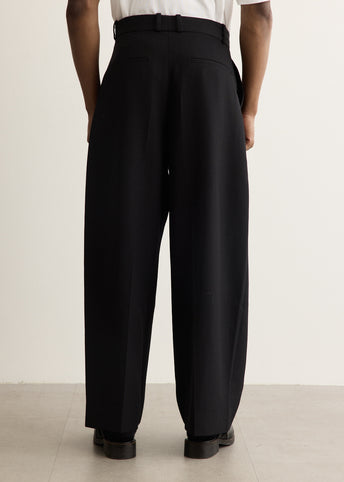 Line Double Pleat Volume Pants