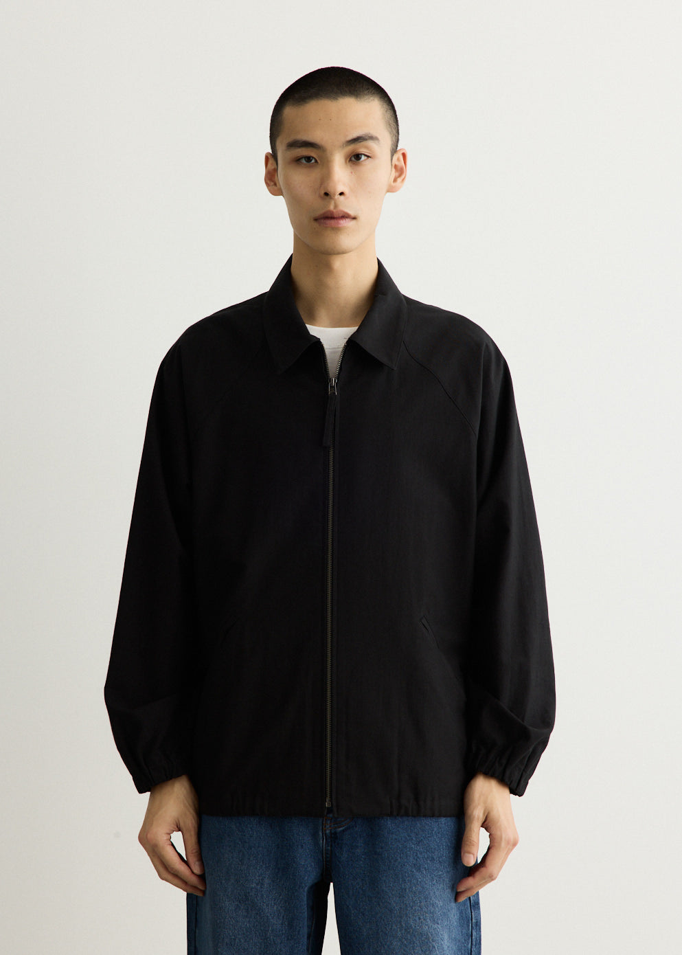 Zip Up Moleskin Blouson