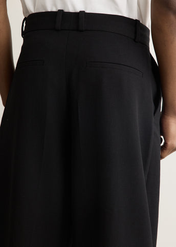 Line Double Pleat Volume Pants