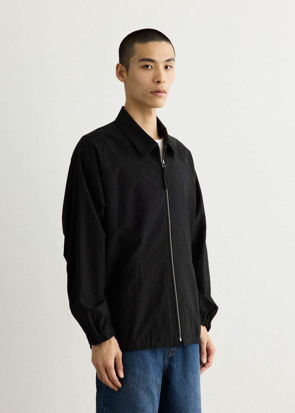 Zip Up Moleskin Blouson