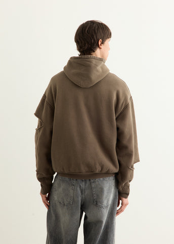 SWT Knit Reversible Elbow Ripped Sweatshirt (PECKISH RAINBOWY)
