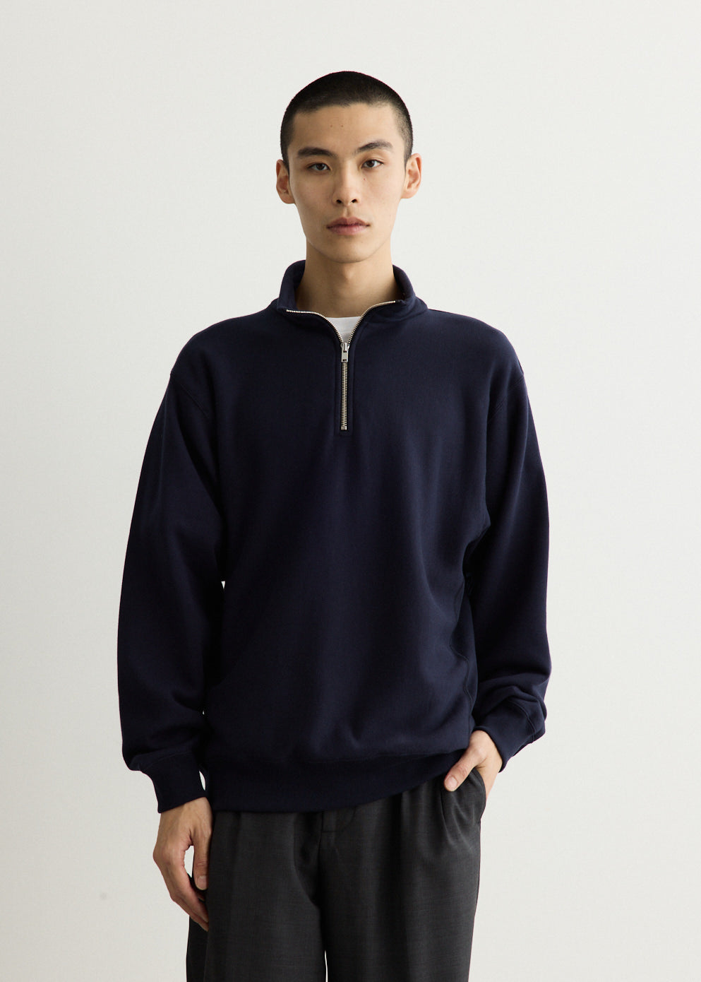 Suvin Sweat Half Zip Pull Over
