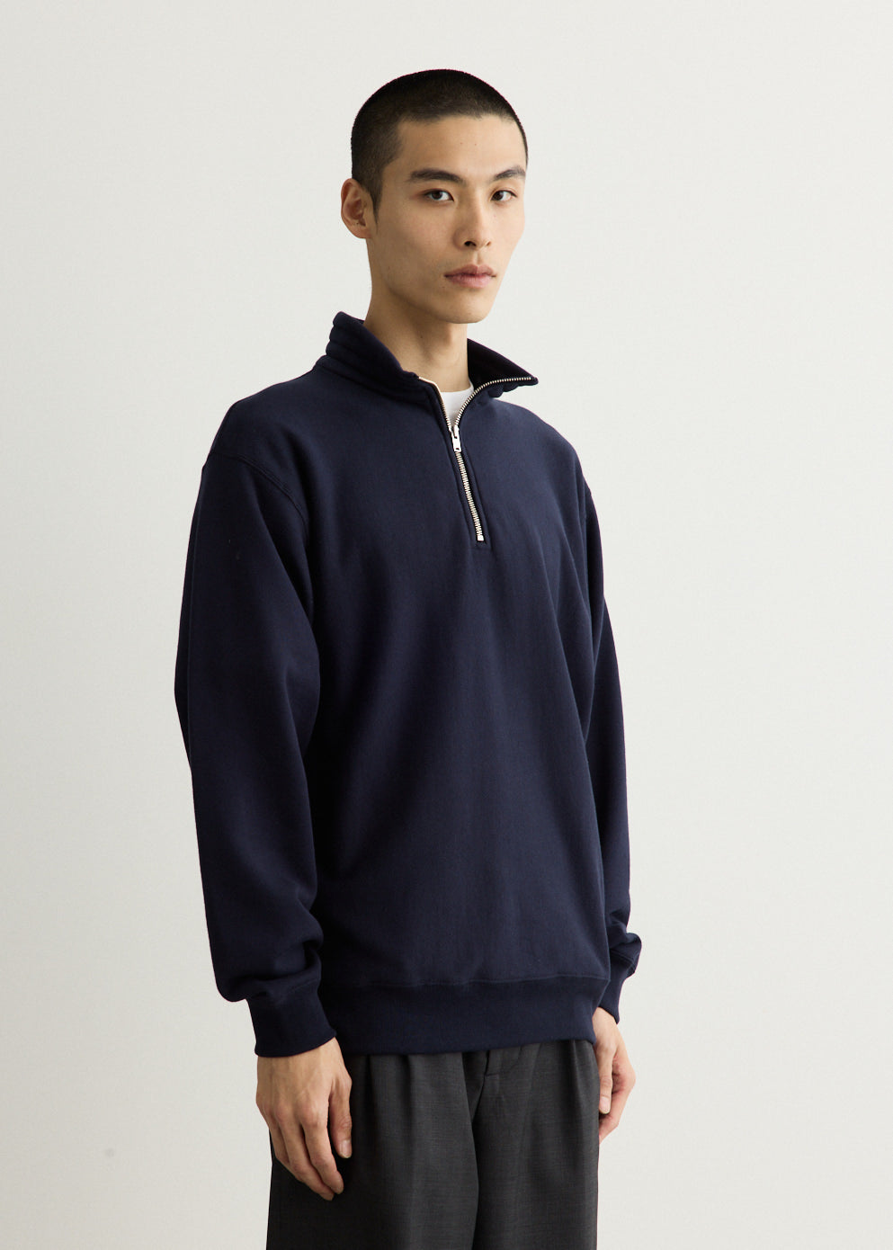 Suvin Sweat Half Zip Pull Over
