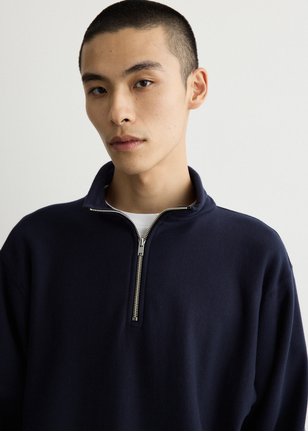 Suvin Sweat Half Zip Pull Over