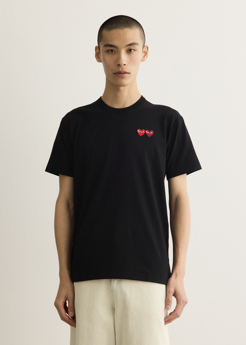 Double Burgundy Heart T-Shirt