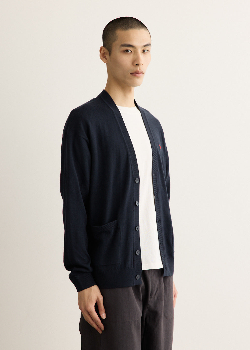 Red Profile Fox Comfort Cardigan