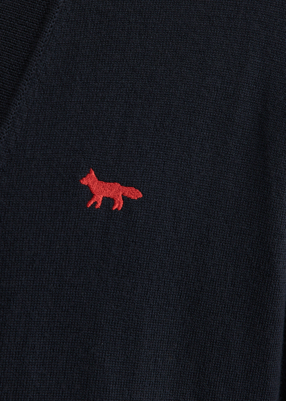 Red Profile Fox Comfort Cardigan