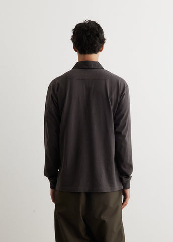 Garment Dyed Long Sleeve Polo