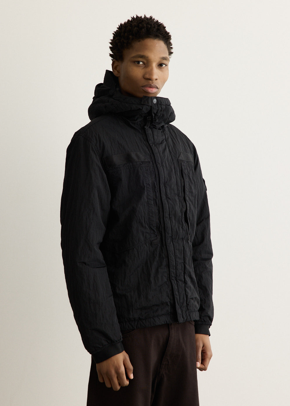 Warp Rib Nylon Short Jacket