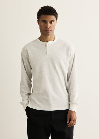 Alex Waffle Henley Neck Top