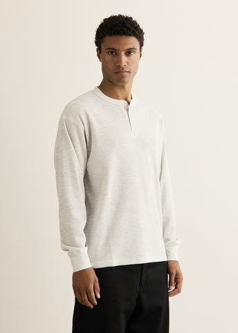 Alex Waffle Henley Neck Top