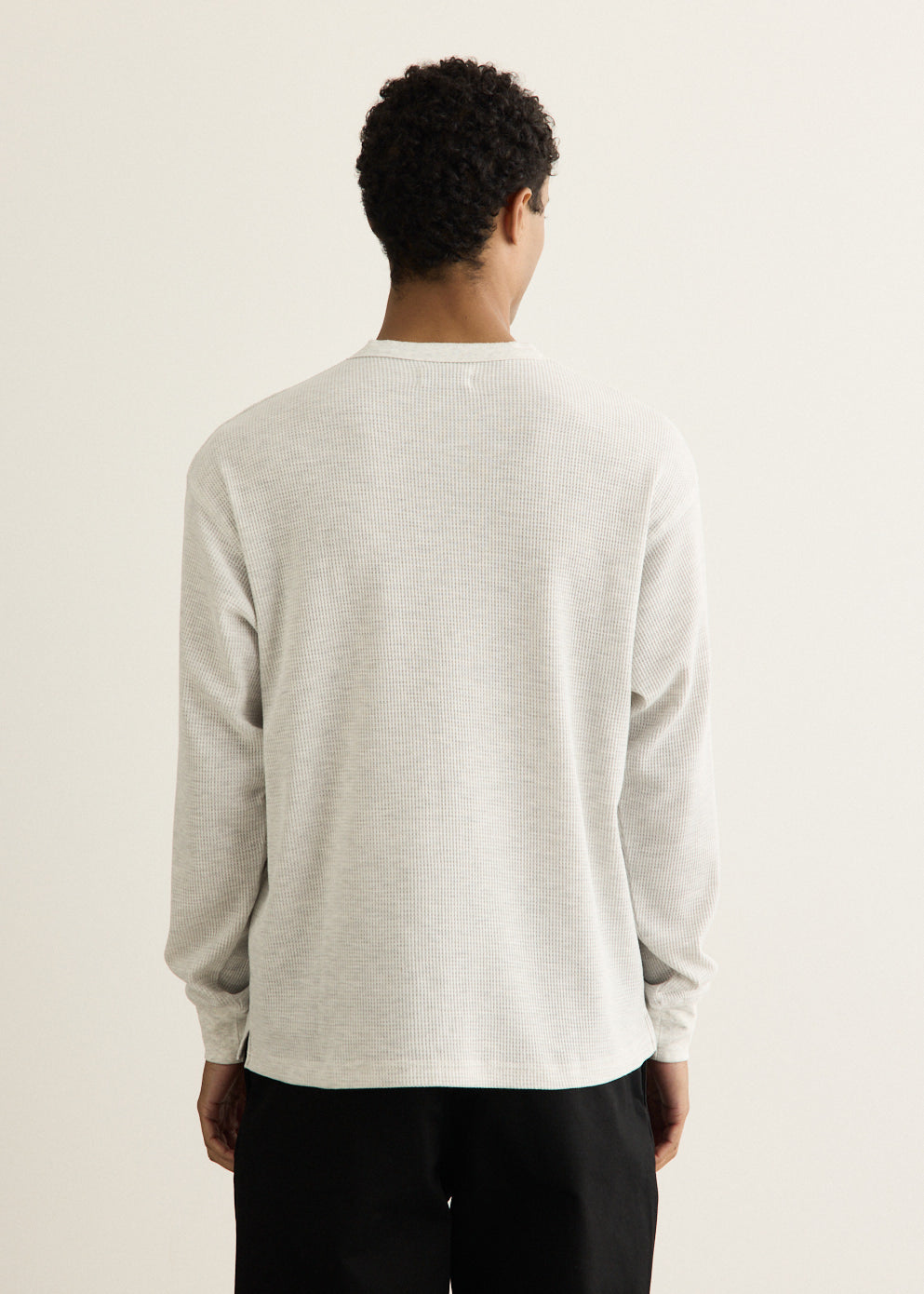 Alex Waffle Henley Neck Top