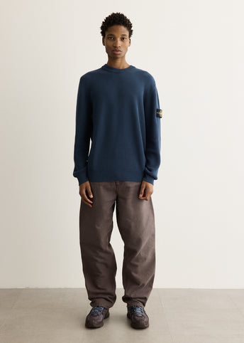 Ribbed Soft Organic Knit Crewneck