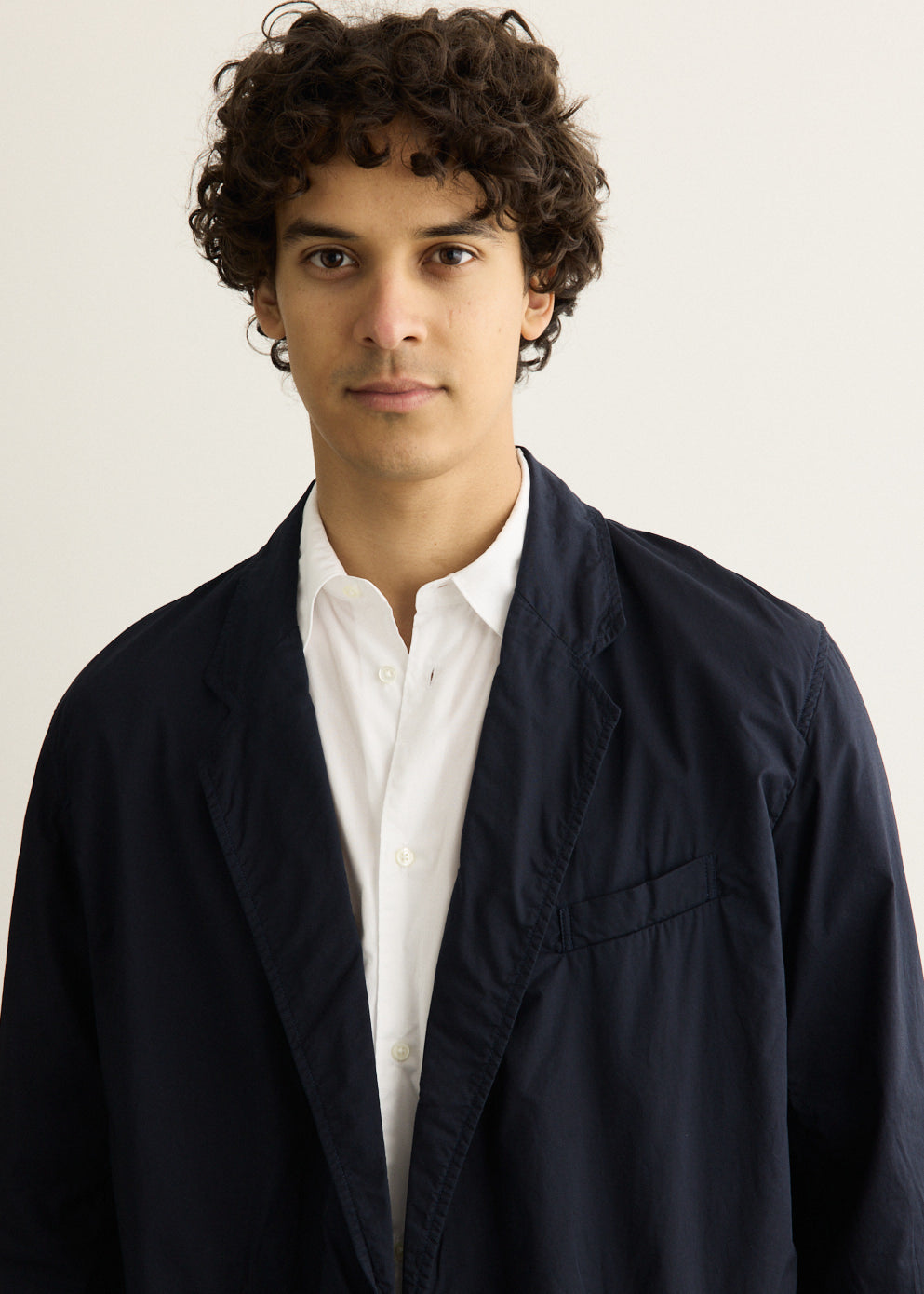 Garment Dyed Typewriter Oversized Double Jacket