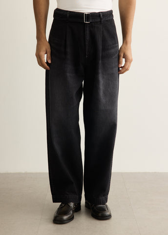 Selvage Denim Belted Pants