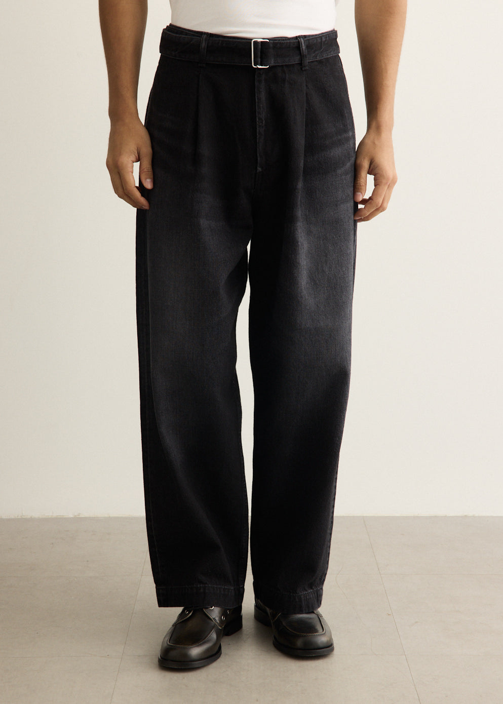Selvage Denim Belted Pants