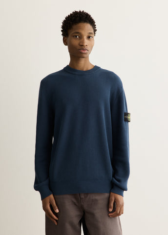 Ribbed Soft Organic Knit Crewneck