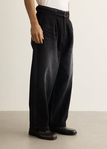 Selvage Denim Belted Pants
