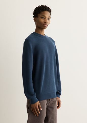 Ribbed Soft Organic Knit Crewneck