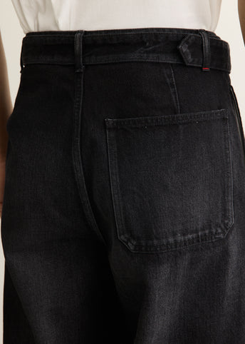 Selvage Denim Belted Pants