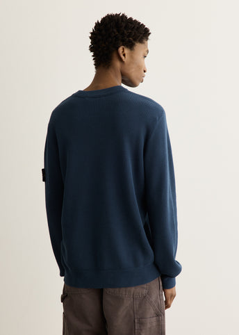 Ribbed Soft Organic Knit Crewneck