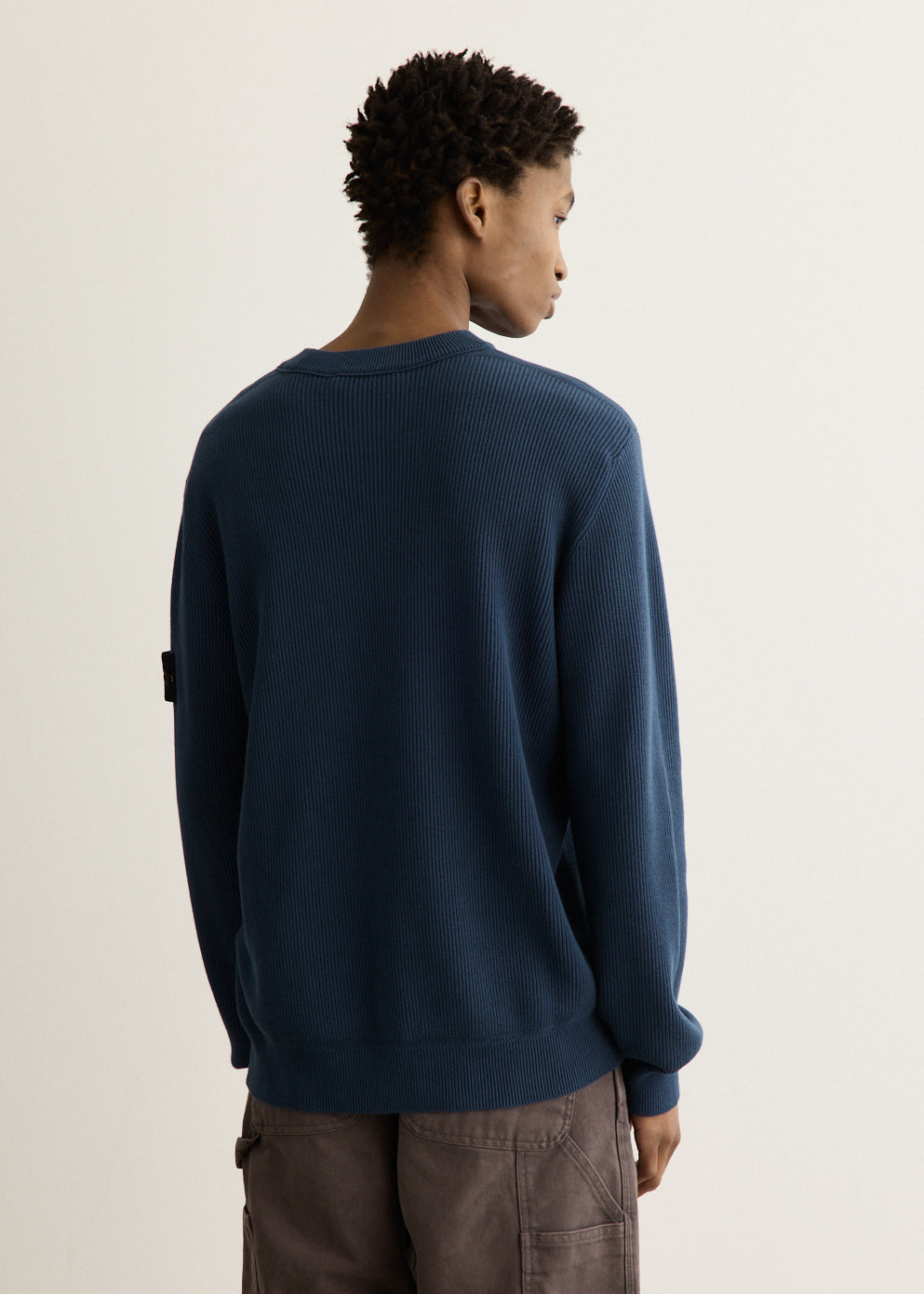 Ribbed Soft Organic Knit Crewneck