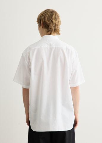 Cotton Broad Cloth Hem Logo Short Sleeve Shirt