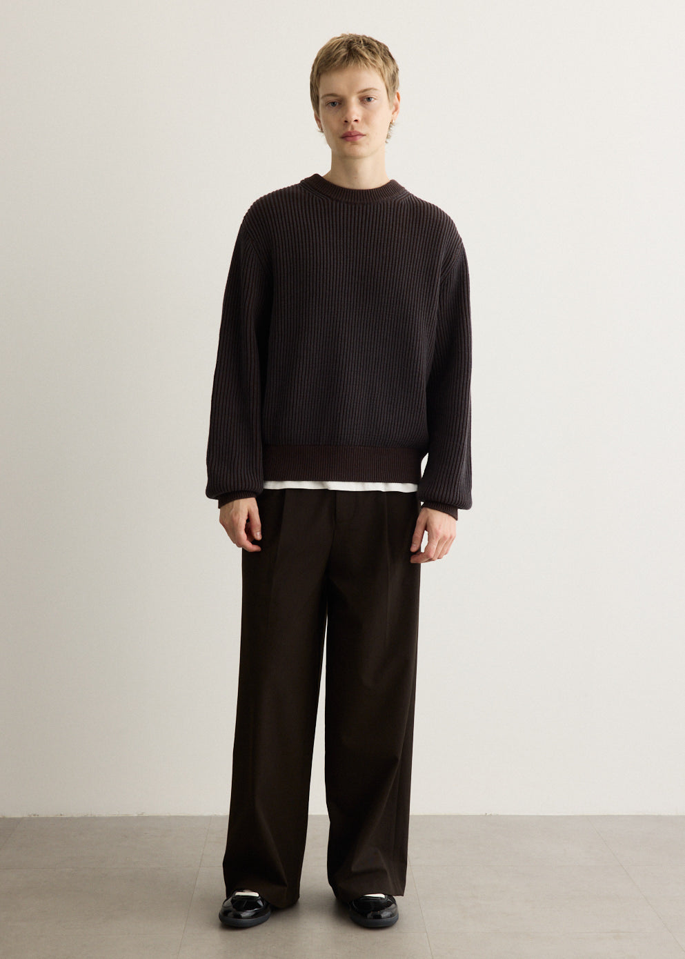Akuna Fisherman Rib Crew Sweater