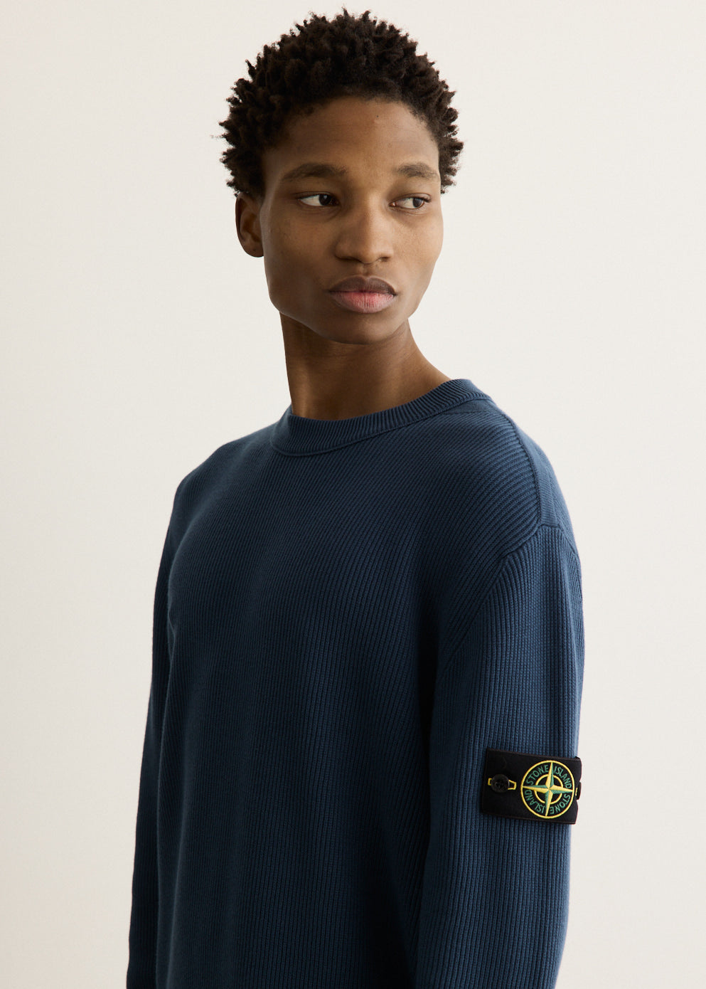 Ribbed Soft Organic Knit Crewneck