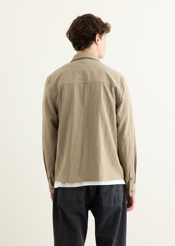 Erasure Washed Zip Up Overshirt