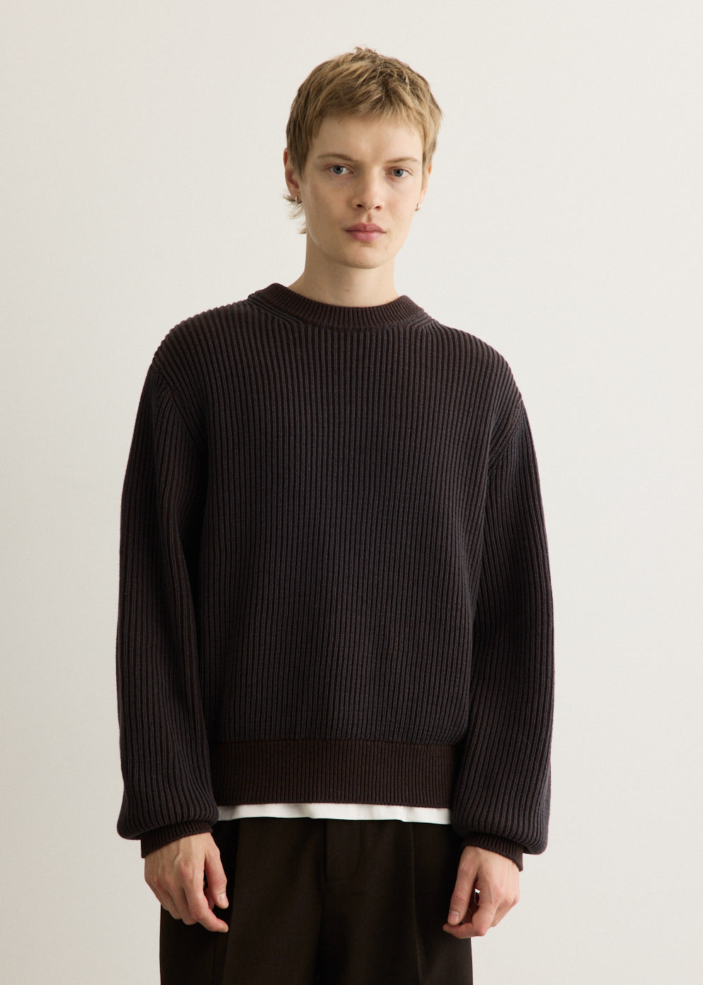 Akuna Fisherman Rib Crew Sweater