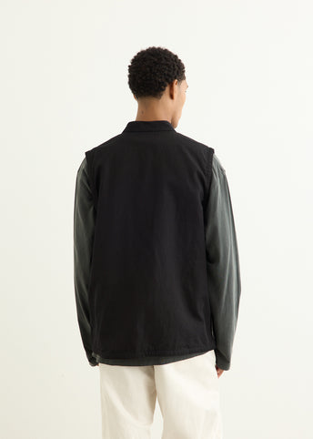 Canvas Oversized Stand Collar Vest