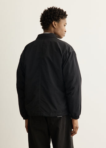 Crinkled Nylon Shirt Jacket