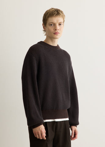 Akuna Fisherman Rib Crew Sweater