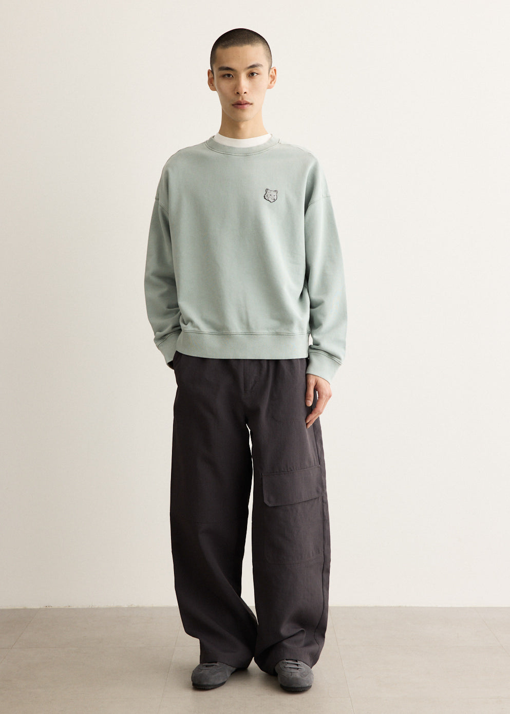 Fox Head Faded Oversize Sweatshirt