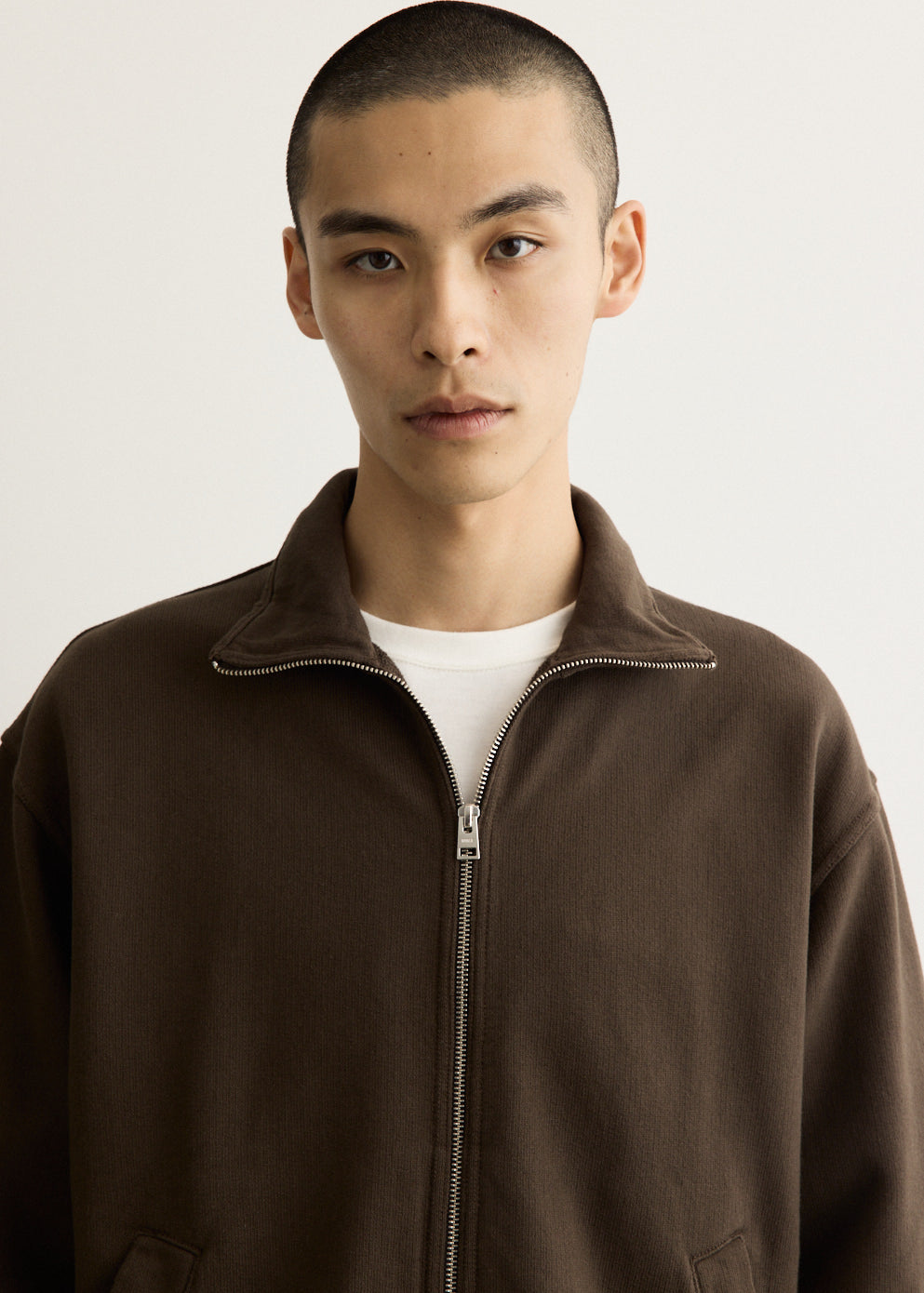 Hornidal Relaxed Organic Loopback Track Jacket